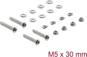DELOCK Fan Screw Set M5 x 30 mm 20 pieces
