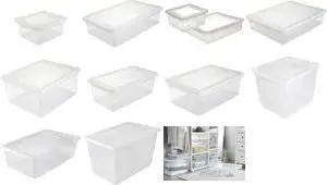 keeeper bea Transparent Storage Box 1.7 L Rectangular with Air-Control-System Lid