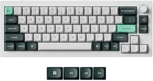 Keychron Q2 HE QMK mehāniskā tastatūra ar Gateron Double-Rail Magnetic Nebula slēdžiem un RGB apgaismojumu