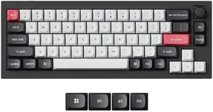 Keychron Q2 HE QMK Gateron Double-Rail Magnetic Nebula Q2H-M1 tastatūra ar magnētiskajiem slēdžiem