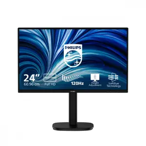 Philips 3000 series 24B2N3200A/00 Computer Monitor 23.8-inch Full HD 1920 x 1080 LED IPS 120Hz Black Built-in Speakers VESA Height Adjustment