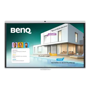 BenQ CM7505 Interaktīvā tāfele 75 collas 4K Ultra HD Skārienekrāns Balts Wi-Fi Ethernet Android 15.0 50 MP Kamera