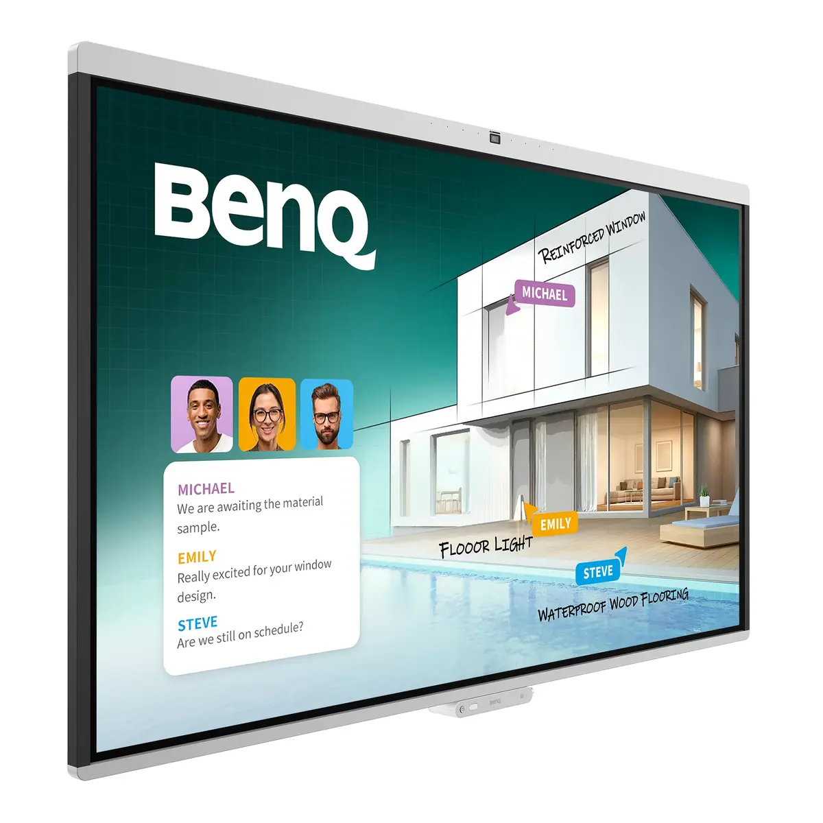 BenQ CM7505 Interactive Whiteboard 75" 4K Touch Photo 3