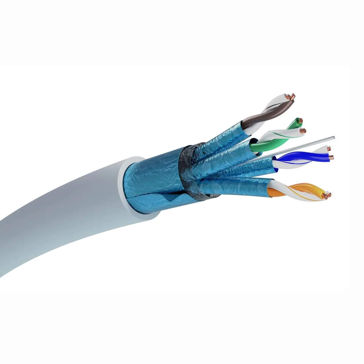 Extralink CAT6A F/FTP iekštelpu tīkla kabelis