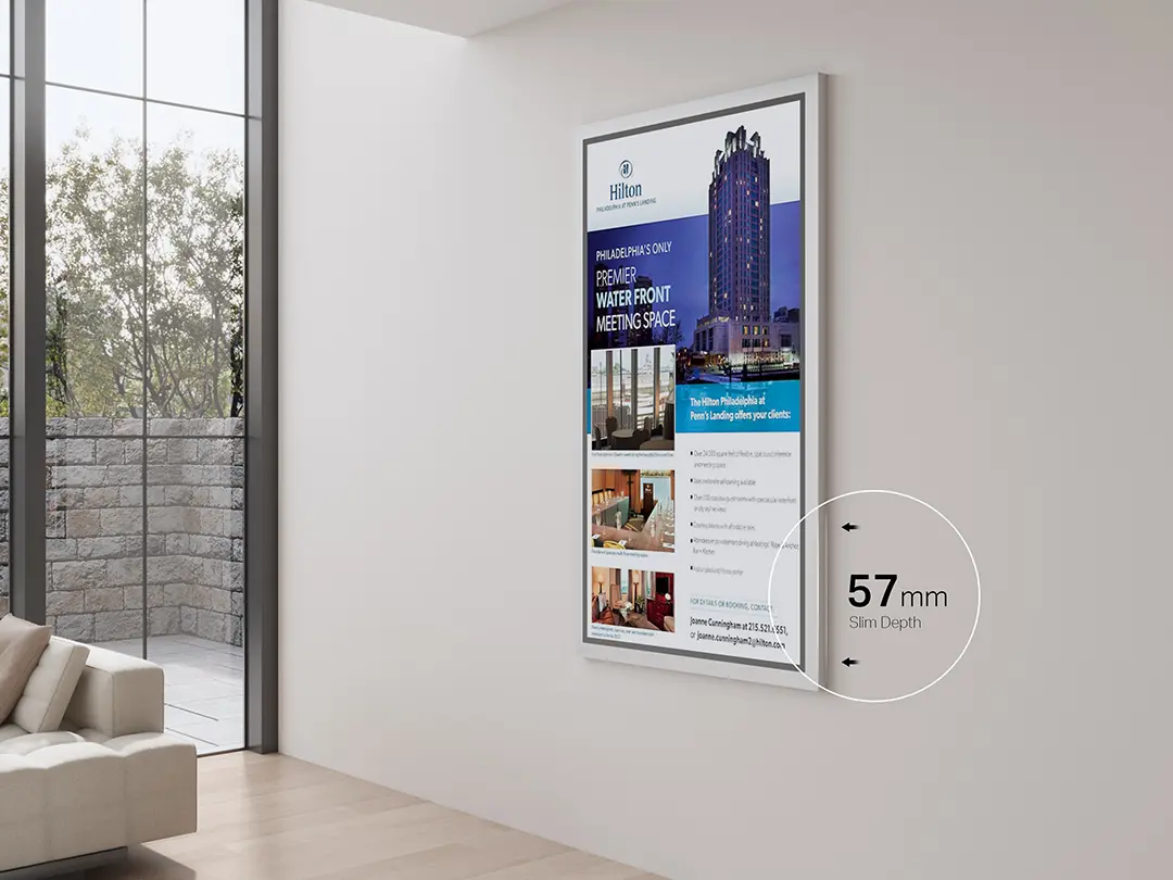 Multibrackets M Pro Series 75" Wall Slim Enclosure White Photo 14