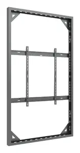 Multibrackets M Pro Series Wall Slim Large Black Enclosure for 98-inch Displays, Steel Construction, VESA 200x200 to 800x600, Landscape and Portrait Orientation