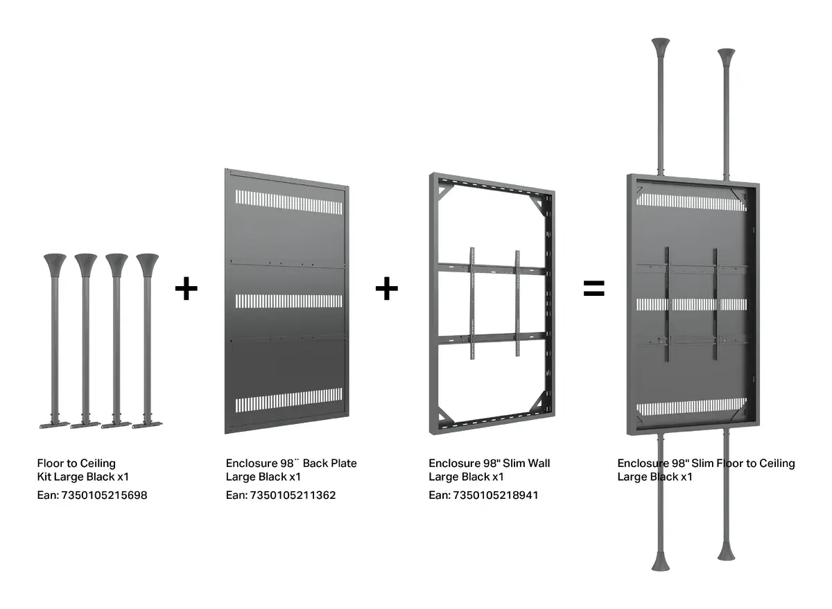 Multibrackets M Pro Series 98" Wall Slim Enclosure Photo 14