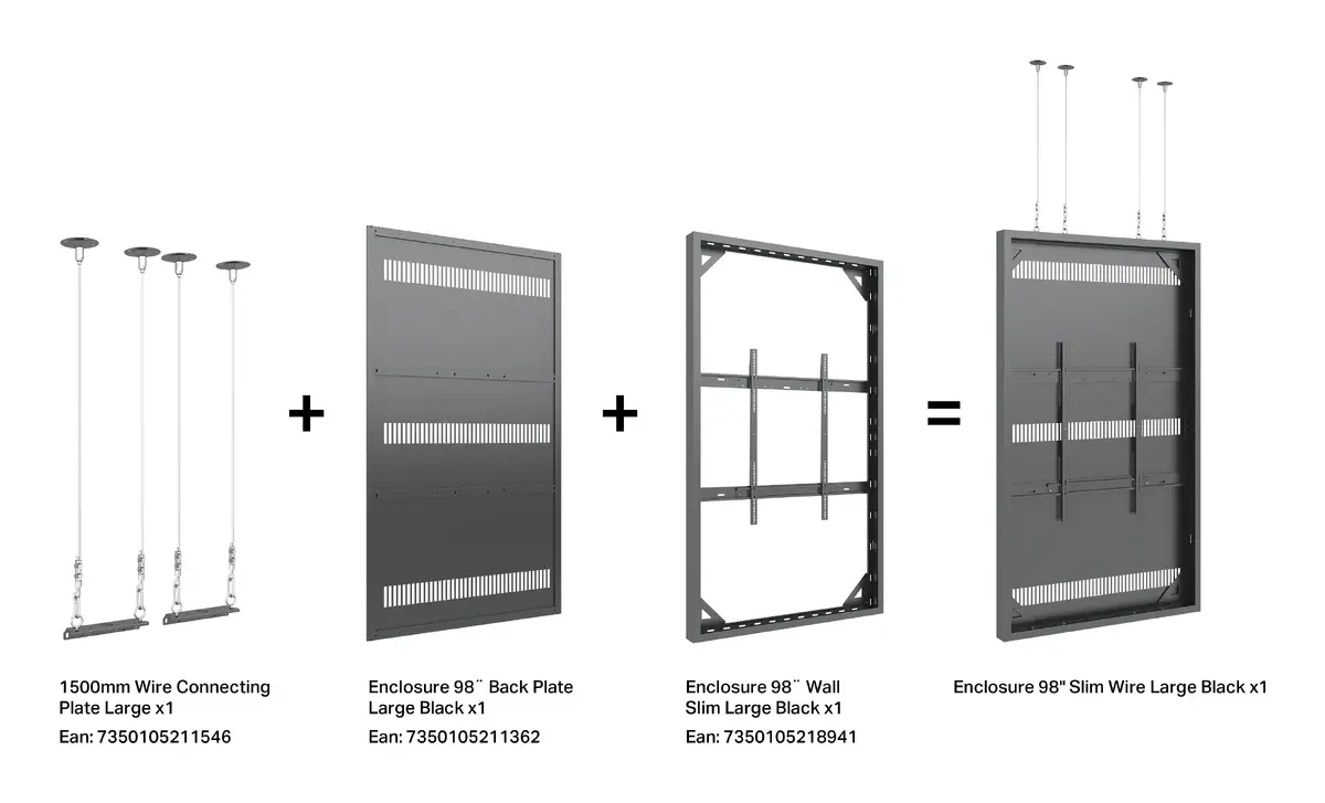 Multibrackets M Pro Series 98" Wall Slim Enclosure Photo 15