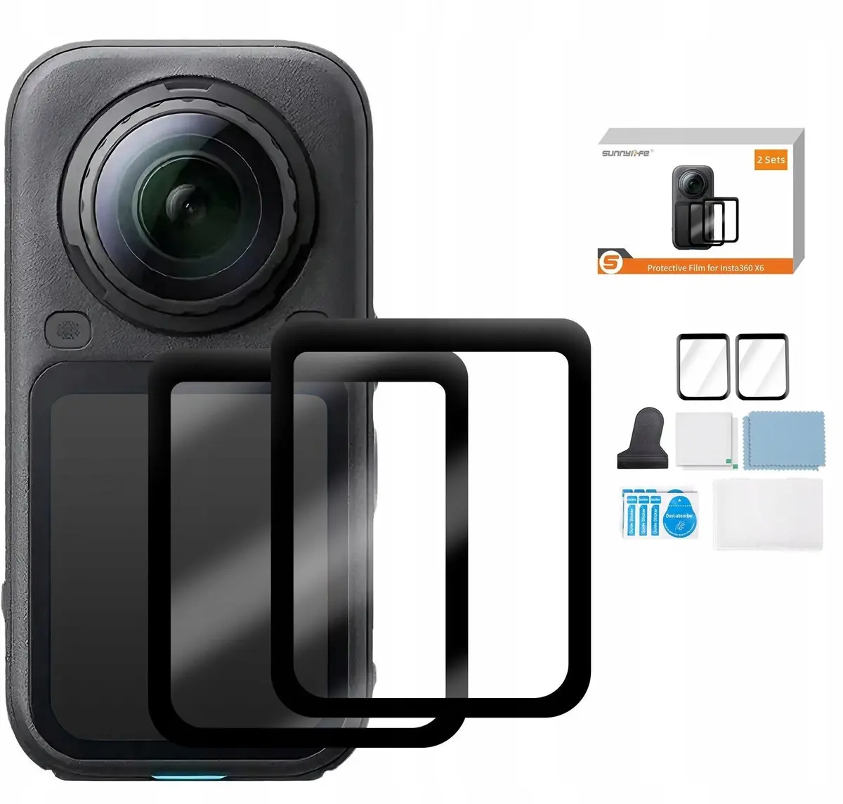 Sunnylife IST-BHM281-2 PET ekrāna aizsargplēve Insta360