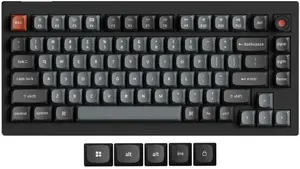 Keychron V1 8K mehāniskā tastatūra 75% USB vadu melna