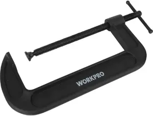 Erdi WorkPro 2443717 clamp with 200 mm maximum jaw width, 346 mm length, and 200 mm overhang dimension
