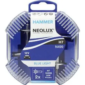 Neolux H7 Blue Light Automotive Halogen Bulb 12V 55W 2-Pack