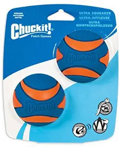 Chuckit! Ultra Squeaker Ball Medium Набор из 2 игрушек для собак со встроенной пищалкой