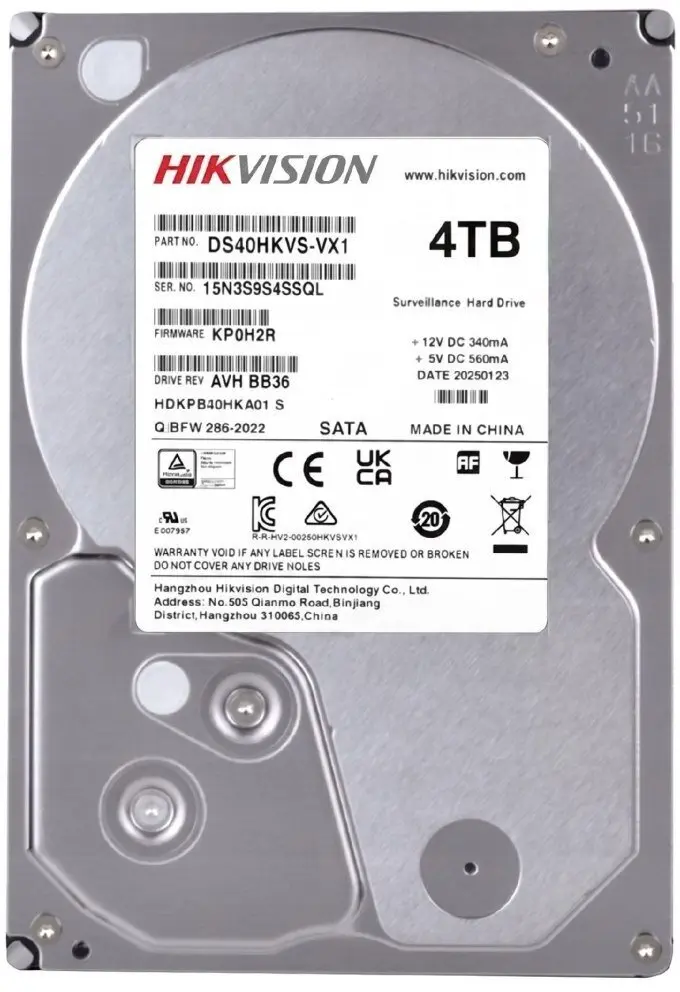 Hikvision DS40HKVS-VX1 4TB 3.5 collu
