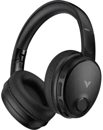Полноразмерные беспроводные наушники Verbatim TruSound ANC Black с активным шумоподавлением, Bluetooth, проводным подключением 3.5 мм, микрофоном, импедансом 32 Ом
