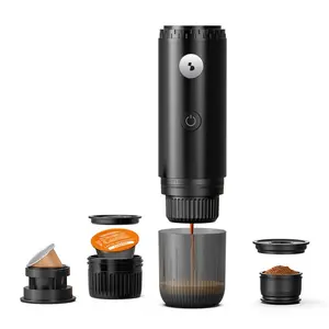 Beper P101CAF250 3-in-1 uzlādējama espresso kafijas automāts bezvadu 19 bāri 7800 mAh akumulators saderīgs ar Nespresso un Dolce Gusto kapsulām un malto kafiju