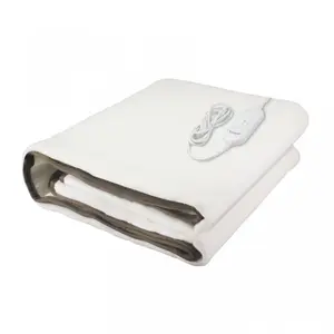 Beper P203TFO101 Soft Touch Polyester Electric Blanket with 2 Temperature Settings and Remote Controller