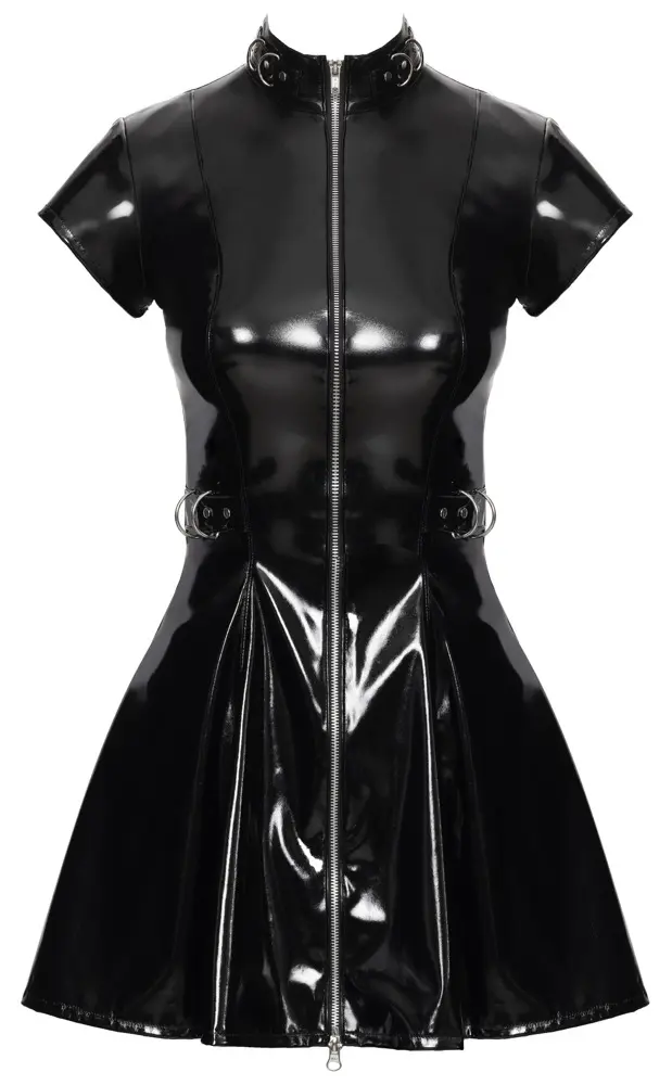 Black Level Vinyl Dress flared 2XL Мини-платье Photo 6