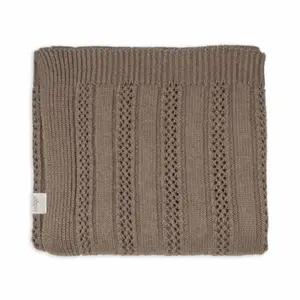 Lodger Dreamer Pointelle merino wool and cotton baby blanket Buffalo
