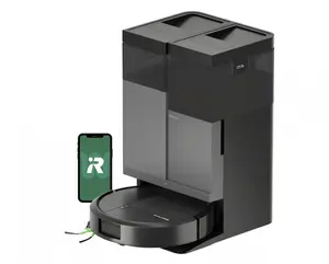 iRobot Roomba Plus 415 Combo robotputekļusūcējs ar AutoWash staciju melns bezmaisa EPA filtrs