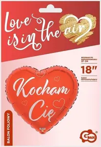 GoDan Balon foliowy Kocham Cię czerwone serce