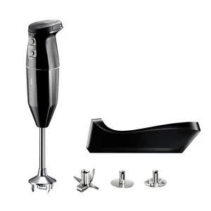 Bamix Cordless PLUS Immersion Blender Black Battery Powered 3 Speeds 8000-15000 RPM 10.8V