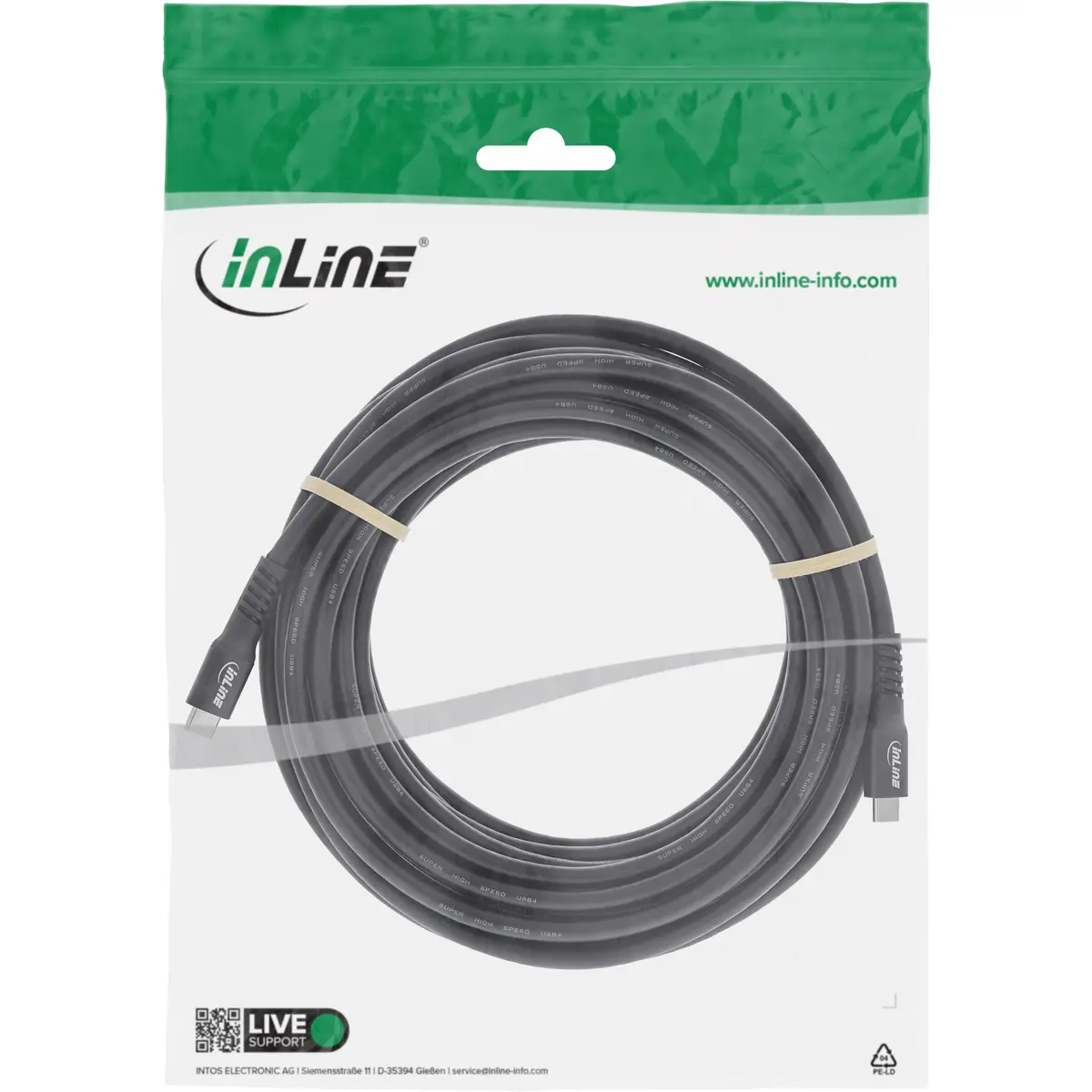 InLine 35937A Кабель USB4 USB-C на USB-C Photo 3