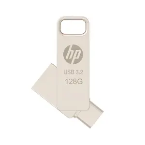 PNY HP x206C USB flash drive 128 GB USB Type-A and USB Type-C 3.2 Gen 1 Swivel Silver