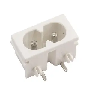 Riff DB-8 C8 Male 90° Right-Angle Power Connector White 22x12 mm 250V 2.5A