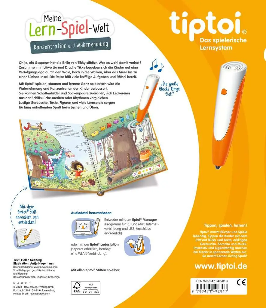 Ravensburger tiptoi Meine Lern-Spiel-Welt книга Photo 3
