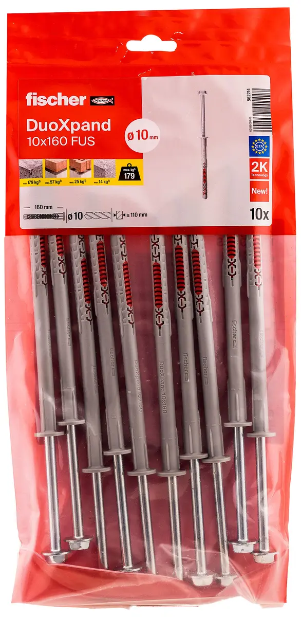 Fischer 562214 DuoXpand Garsas stieņa dībeļi