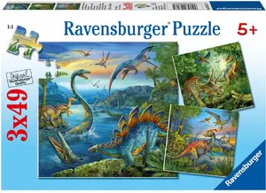 Пазл Ravensburger 093175 Динозавры 3х49 элементов