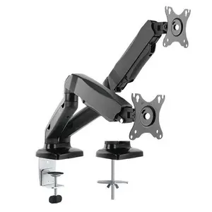 Кронштейн для двух мониторов Up Up E420C-31TDL диагональю 17-32 дюйма VESA 75x75 100x100 матовый черный