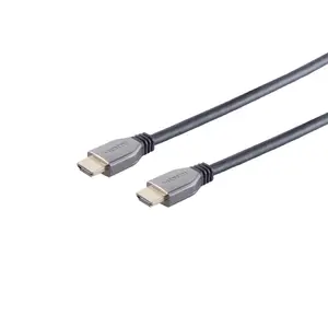 Кабель HDMI S-Impuls 10-41045 3 м HDMI Type A - HDMI Type A черный HDMI 2.1 48 Гбит/с Позолоченные контакты