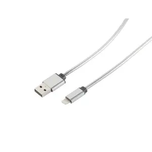 Кабель S-Impuls 14-13001 Lightning USB Type-A на Lightning 1 м Серебристый
