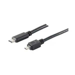 S-Impuls USB 2.0 cable USB C to Micro-USB B 3 m black 0.48 Gbit/s nickel-plated contacts