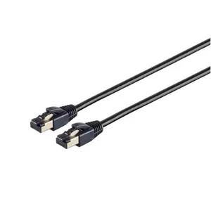 S/CONN 08-41025 Networking Cable Cat8.1 F/FTP RJ-45 Black 1 m