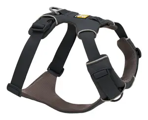 Ruffwear 30503-042M No-Pull Pet Harness Medium Grey Nylon Polyester with Reflective Elements and Adjustable Fit for Dogs and Cats