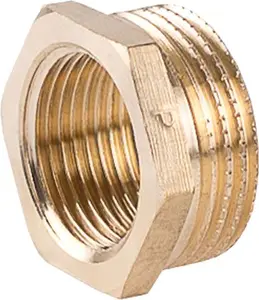 Perfexim Brass Reducing Nipple Female to Male 5/4 x 1 inch
