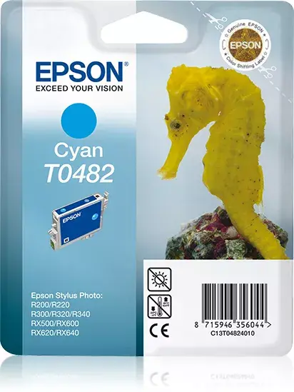 Картридж Epson T0482 Голубой Photo 2