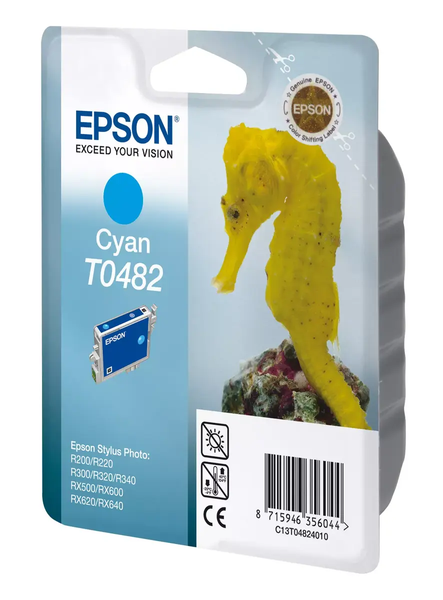 Картридж Epson T0482 Голубой Photo 3