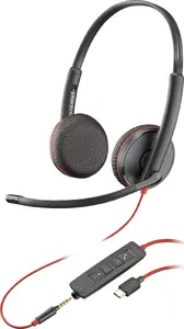 Гарнитура HP POLY Blackwire C3225 Stereo USB-C с микрофоном и проводным управлением