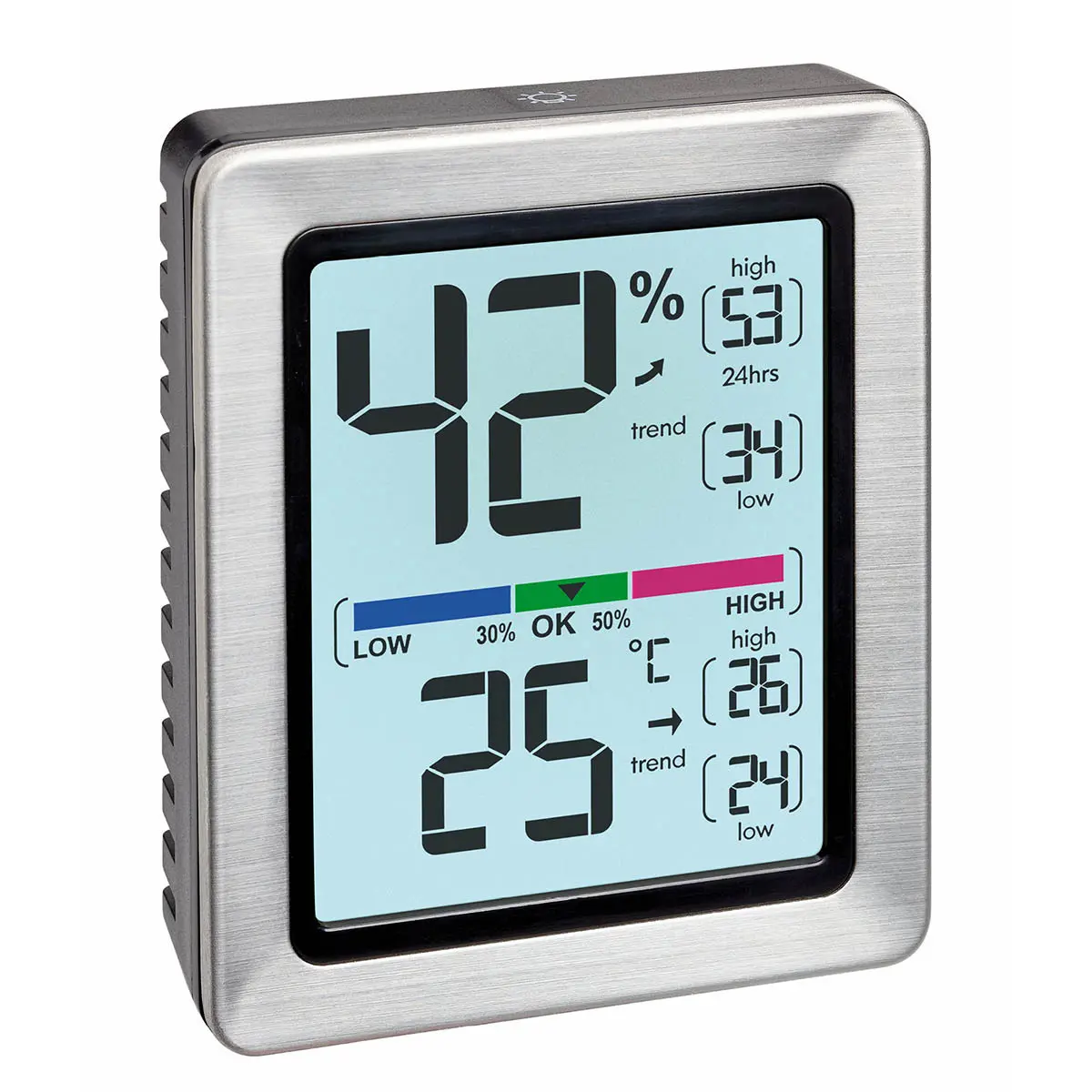 TFA EXACTO Electronic Hygrometer Silver Photo 2