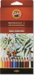 Koh I Nor 3716/K Akvareļu zīmuļi 12 krāsas