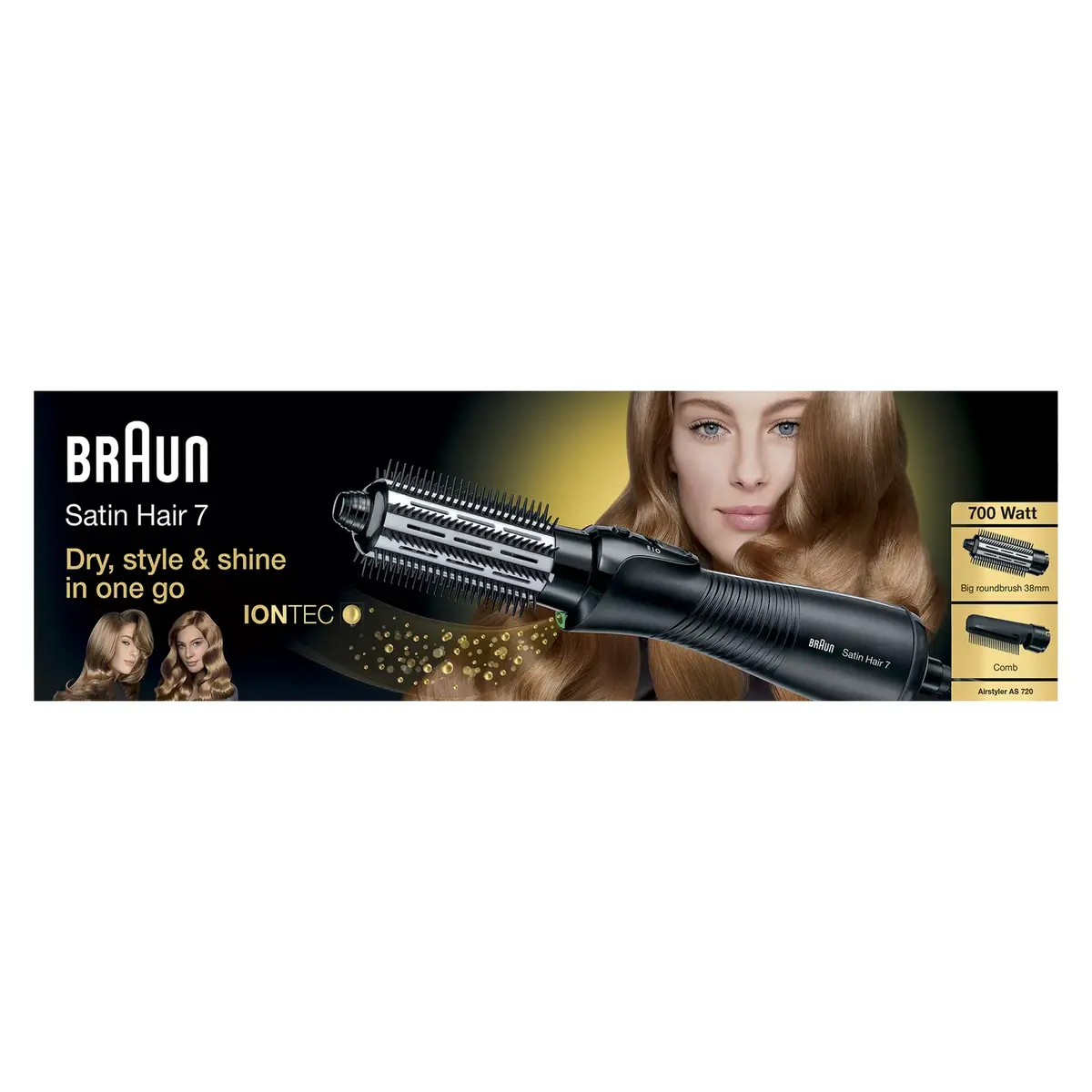 Karstā gaisa suka Braun Satin Hair 7 AS 720 Photo 7