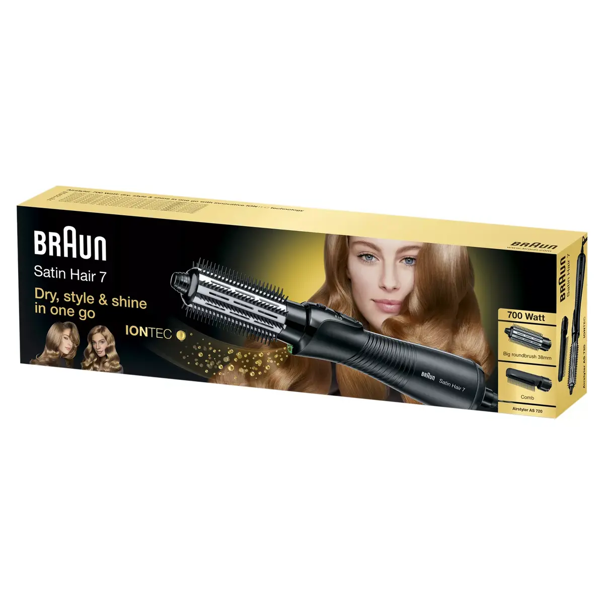 Karstā gaisa suka Braun Satin Hair 7 AS 720 Photo 8