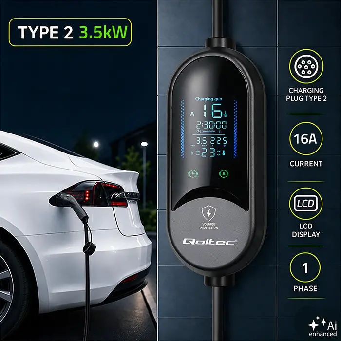 Qoltec Mobile EV Electric Car Charger EB808275840 Photo 3