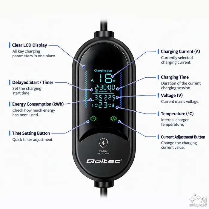 Qoltec Mobile EV Electric Car Charger EB808275840 Photo 7