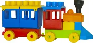 Baczek Small Passenger Train Building Set with 20 Pieces