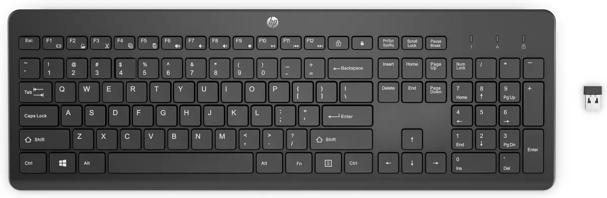 HP 230 Bezvadu tastatūra, pilna izmēra